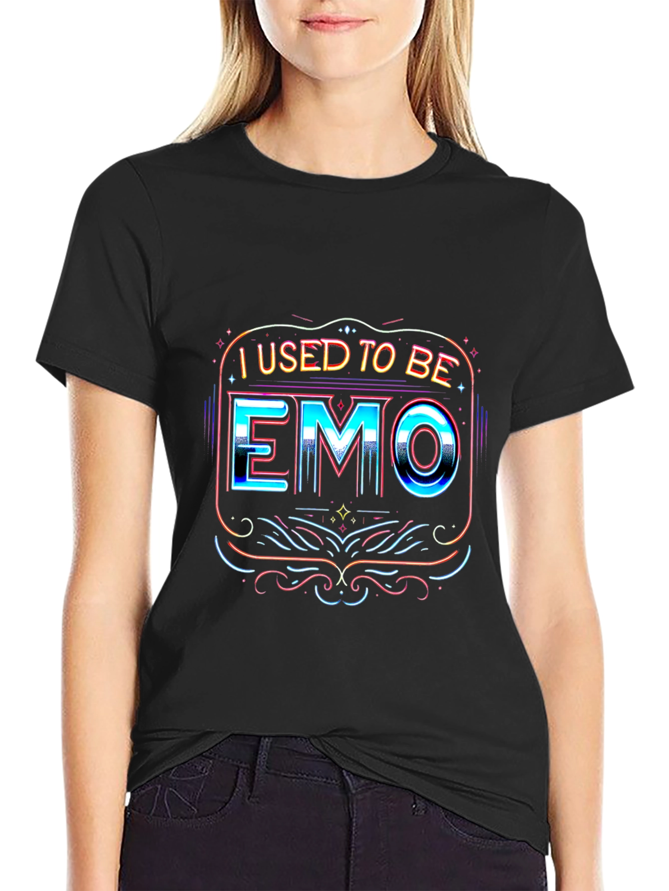I Used To Be Emo Graphic Tee - Black