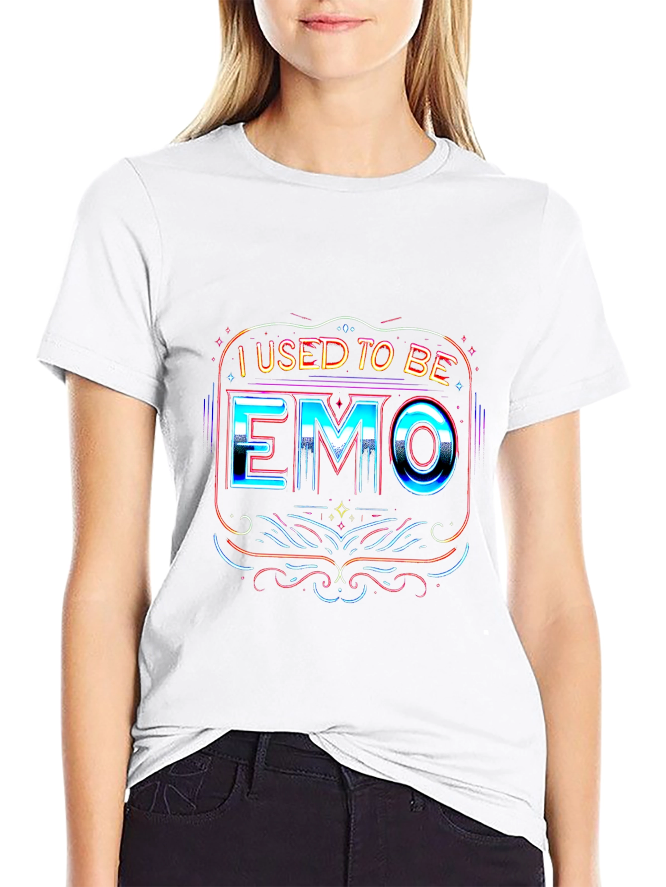 I Used To Be Emo Graphic Tee - Black