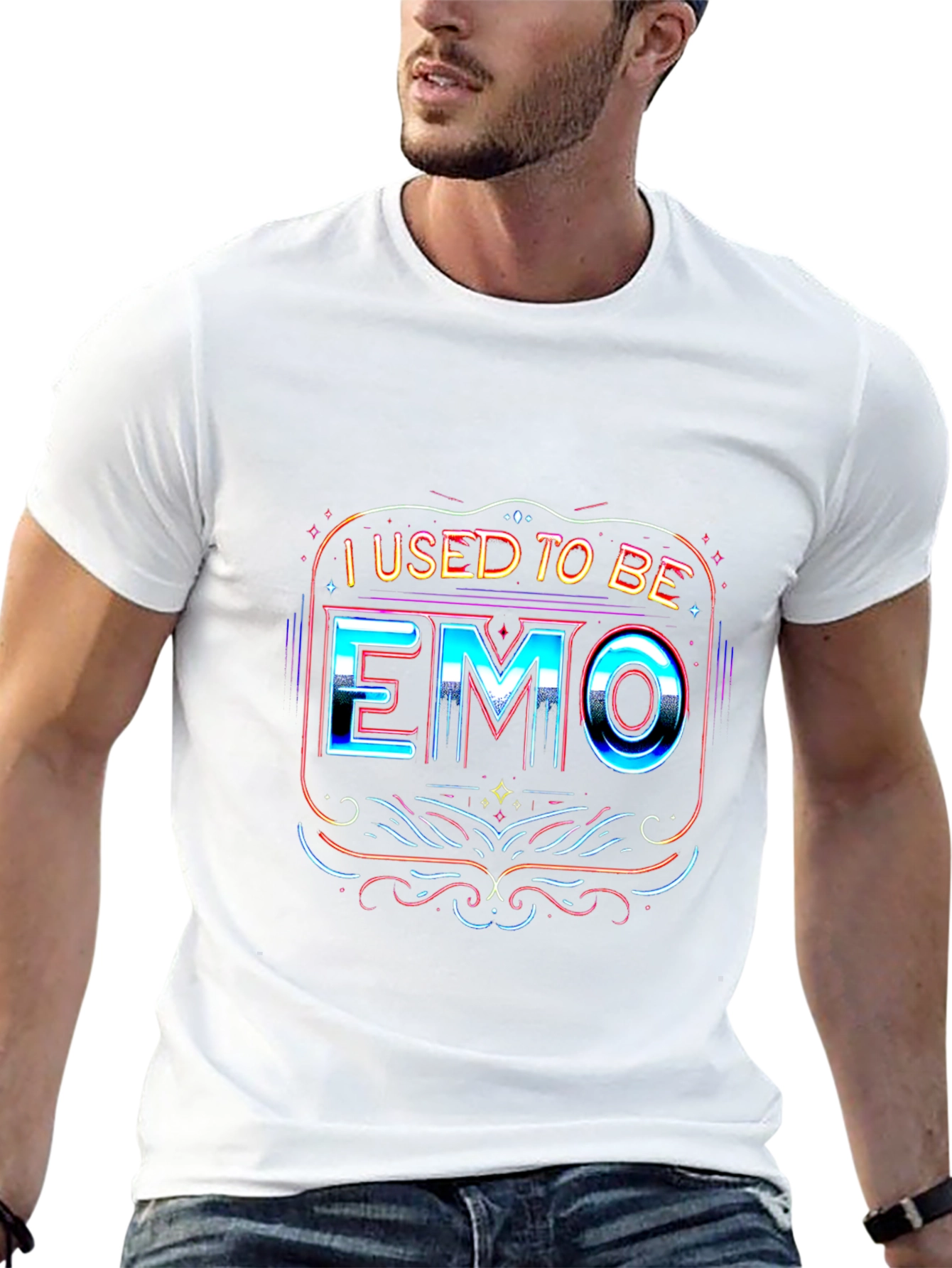 I Used To Be Emo Graphic Tee - Black