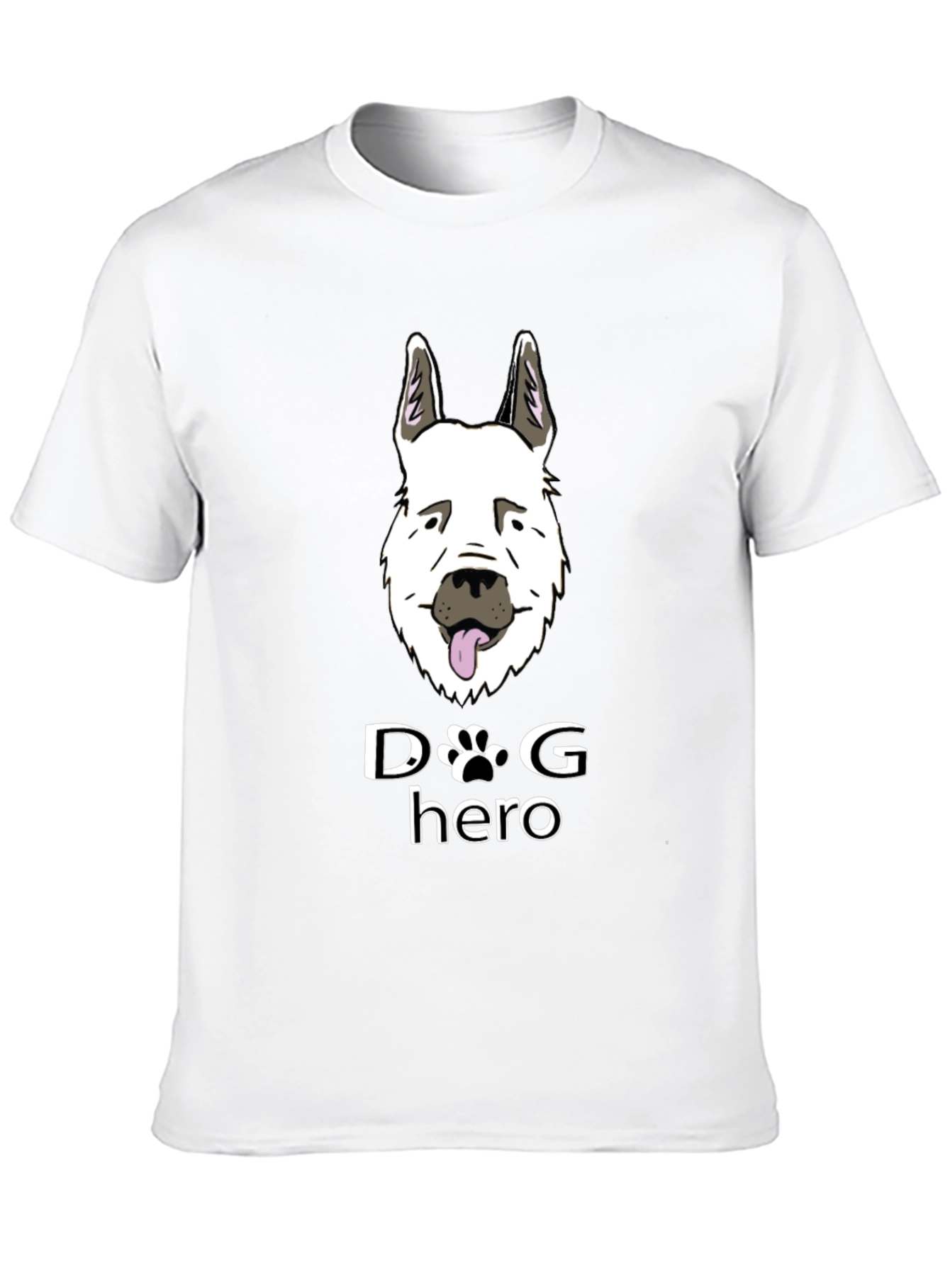 Dog Hero Graphic T-Shirt - Black Cotton Tee