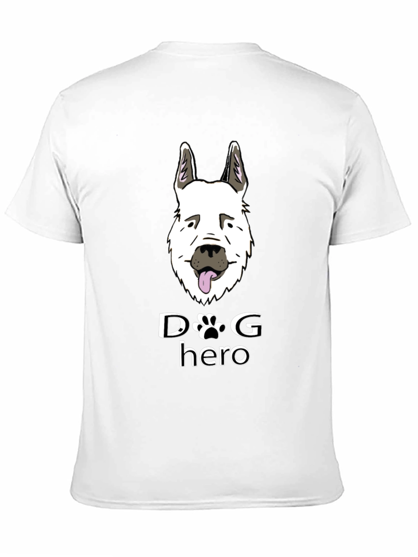 Dog Hero Graphic T-Shirt - Black Cotton Tee