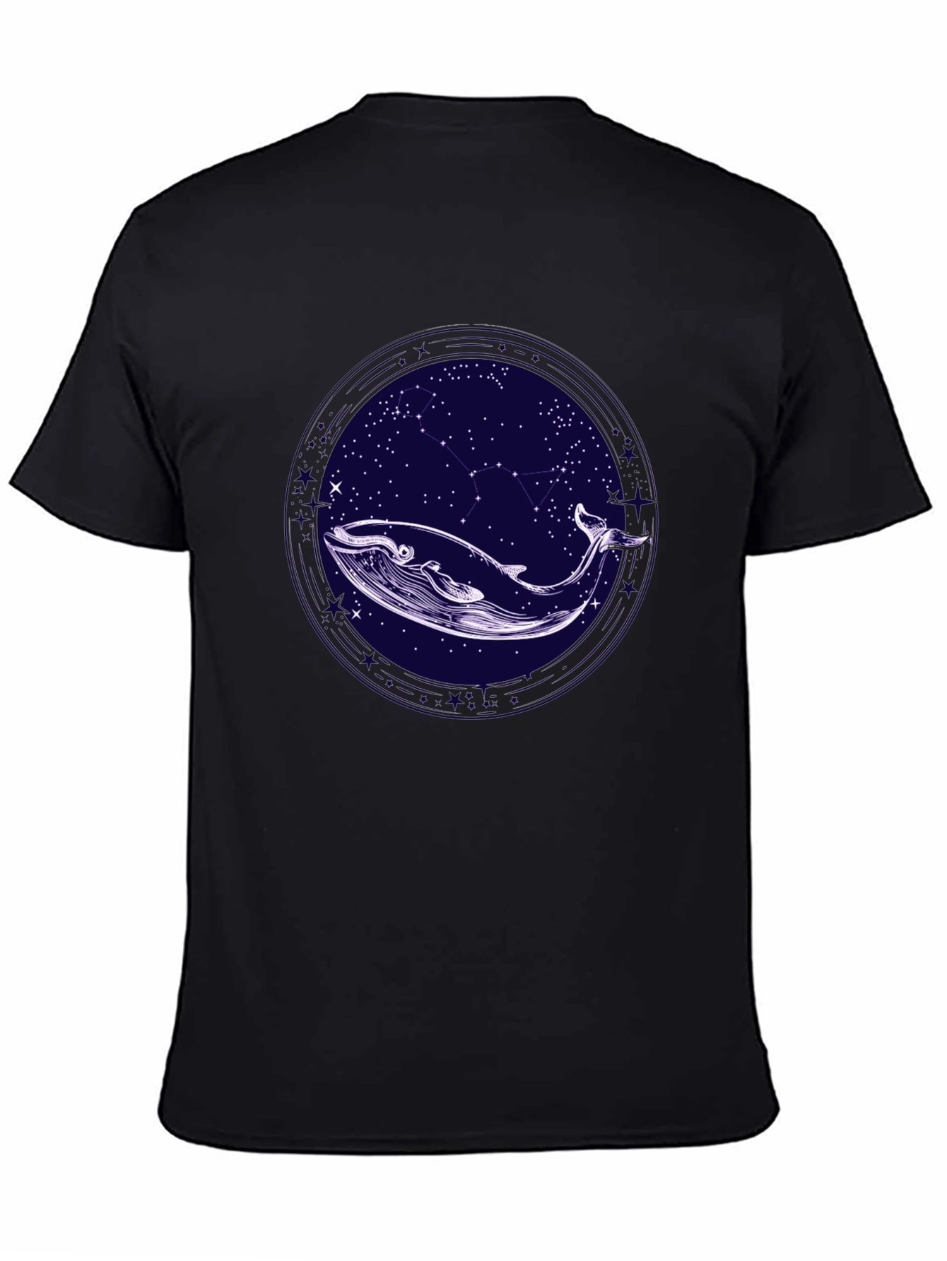 Whale & Stars Graphic Tee - Stylish Comfort
