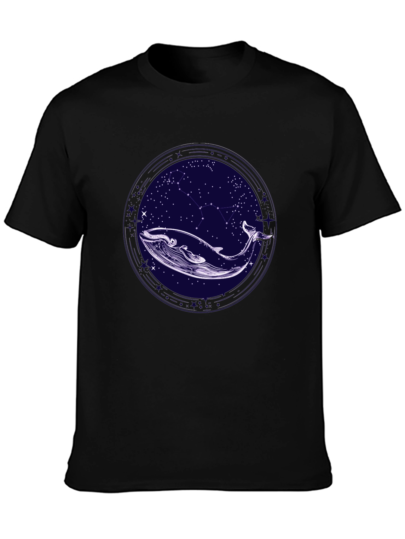 Whale & Stars Graphic Tee - Stylish Comfort