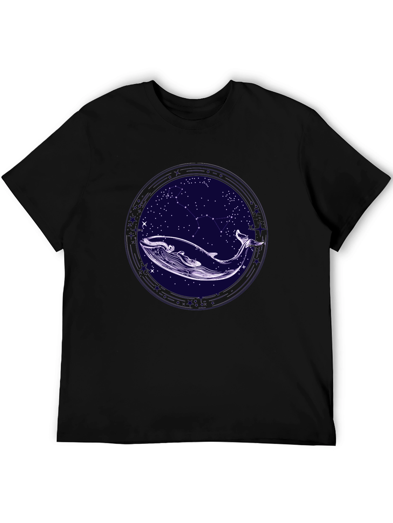 Whale & Stars Graphic Tee - Stylish Comfort