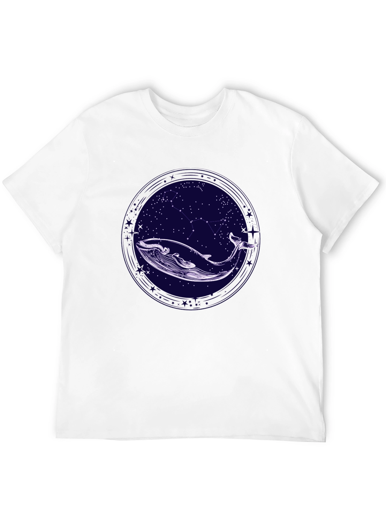 Whale & Stars Graphic Tee - Stylish Comfort