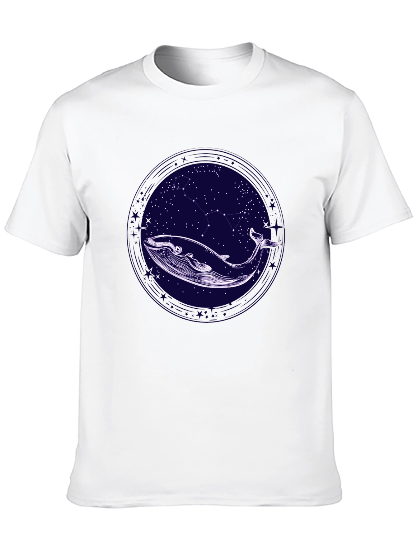Whale & Stars Graphic Tee - Stylish Comfort