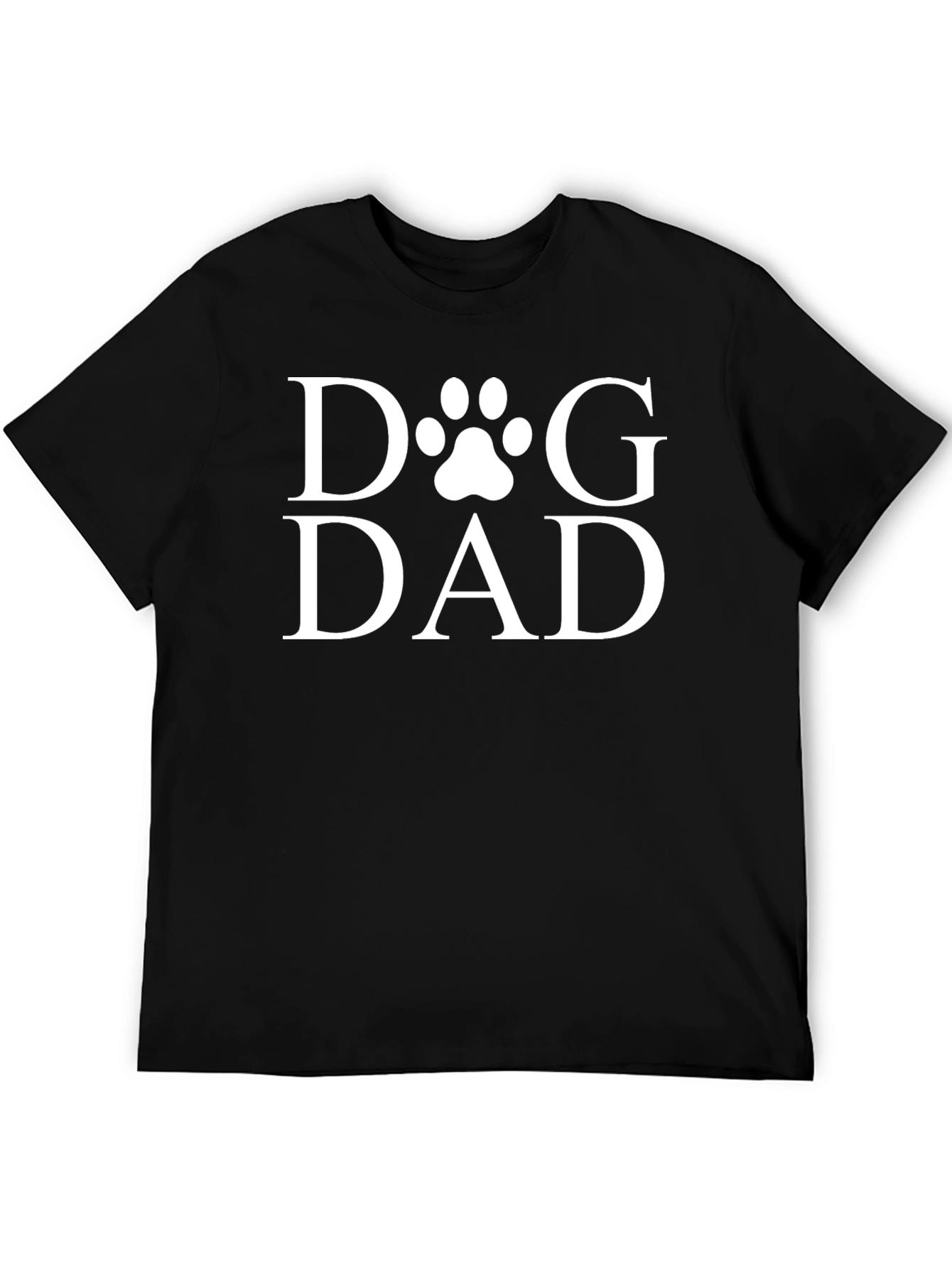 Dog Dad Graphic Tee - Paw Print Design