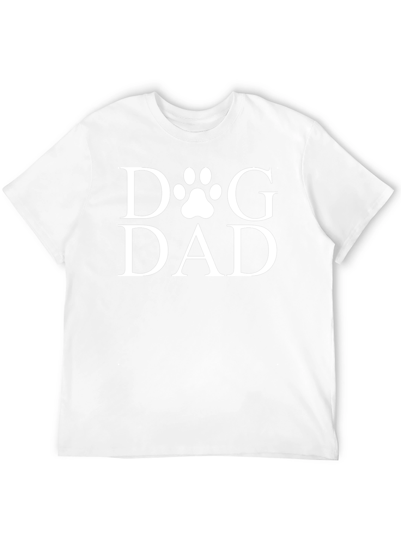 Dog Dad Graphic Tee - Paw Print Design
