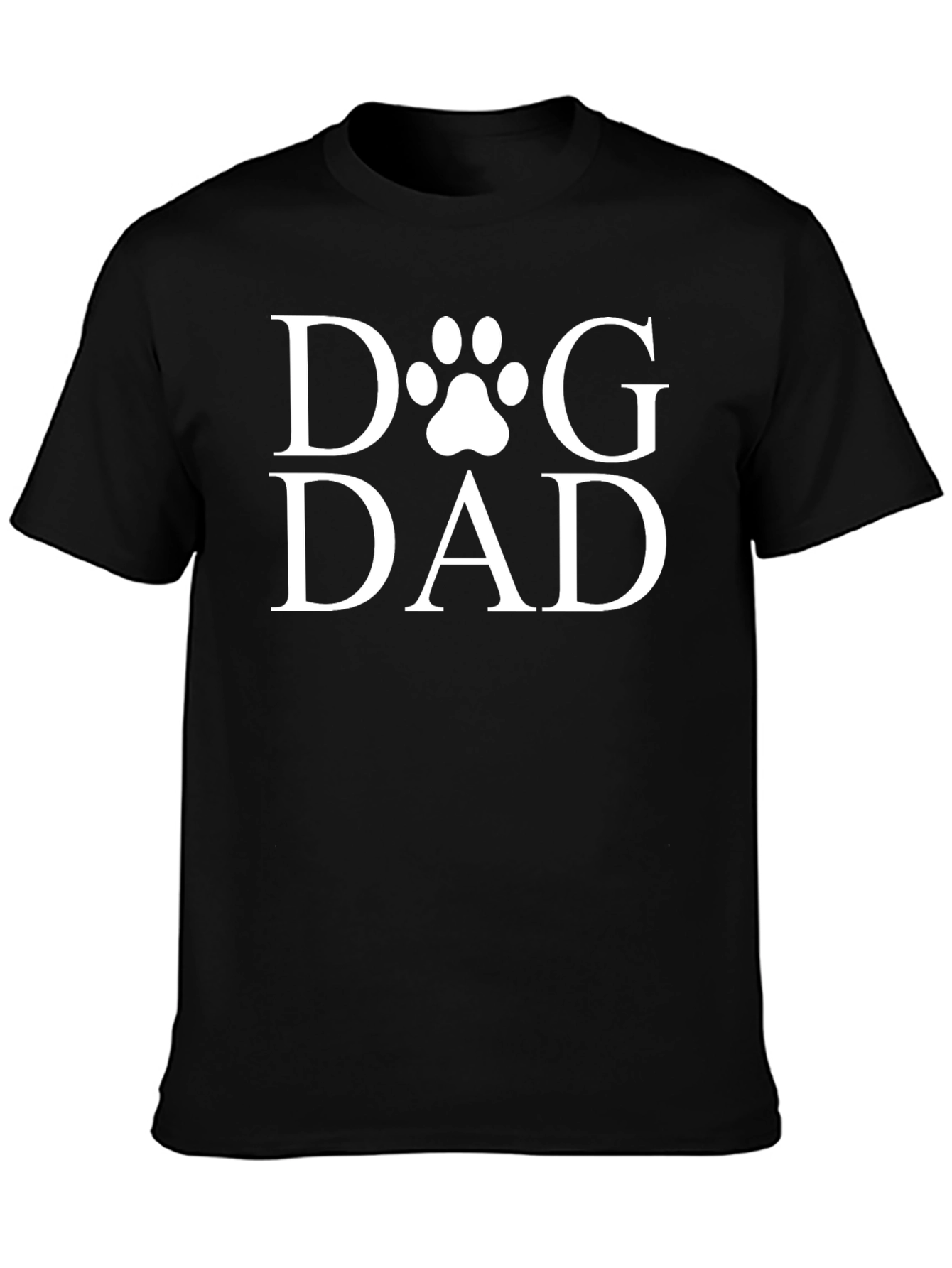 Dog Dad Graphic Tee - Paw Print Design