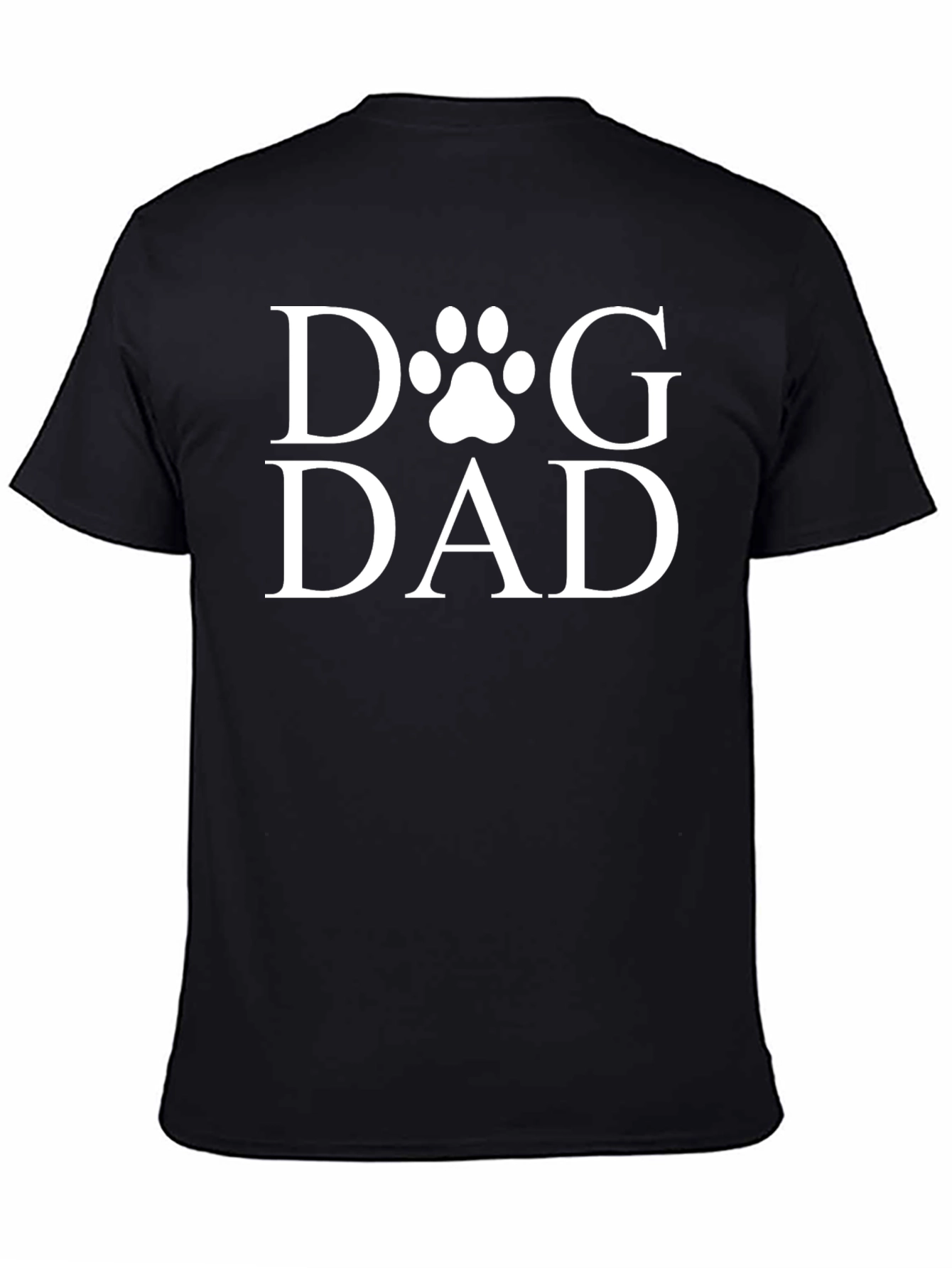 Dog Dad Graphic Tee - Paw Print Design