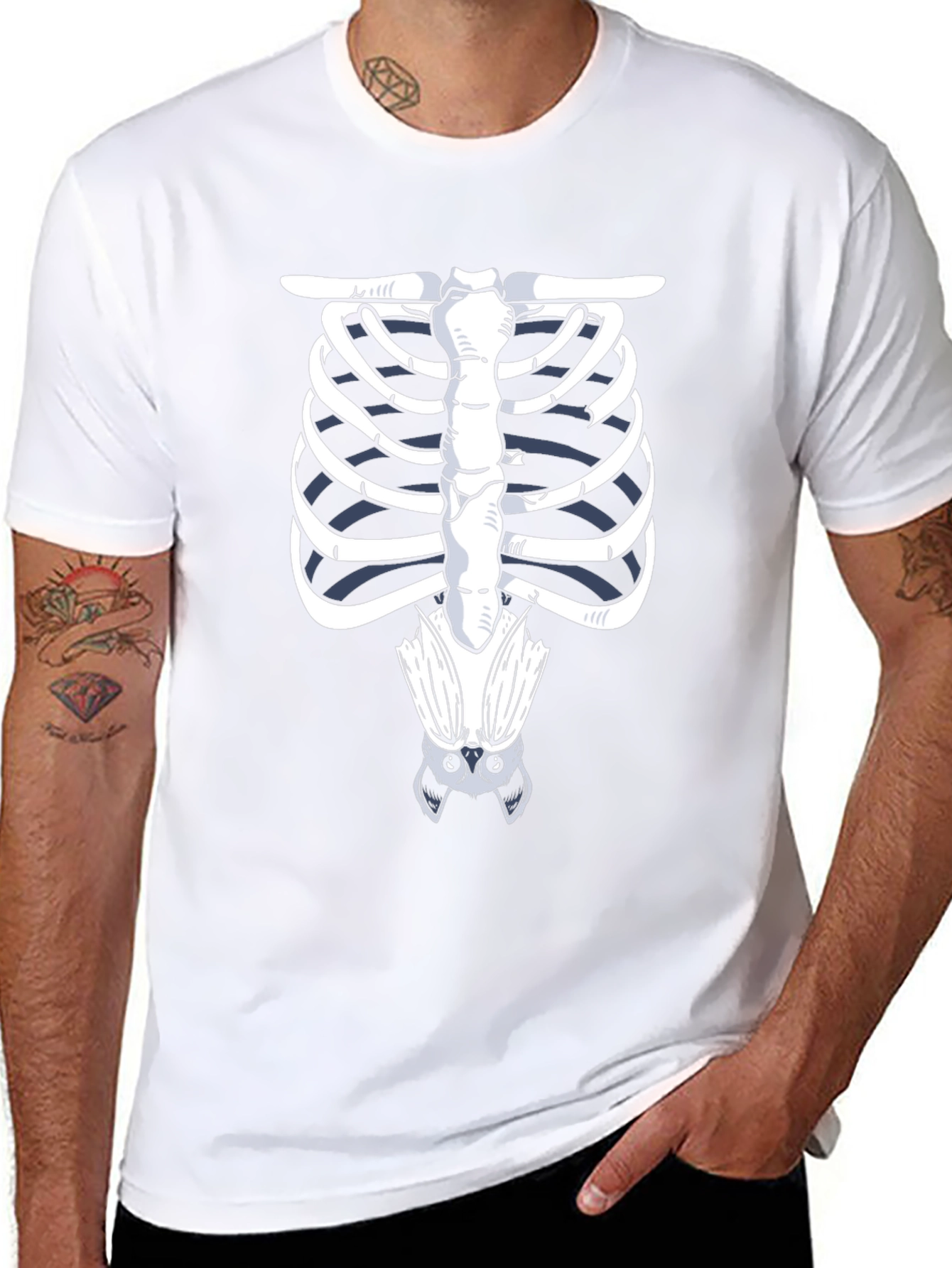 Skeleton Bat T-Shirt