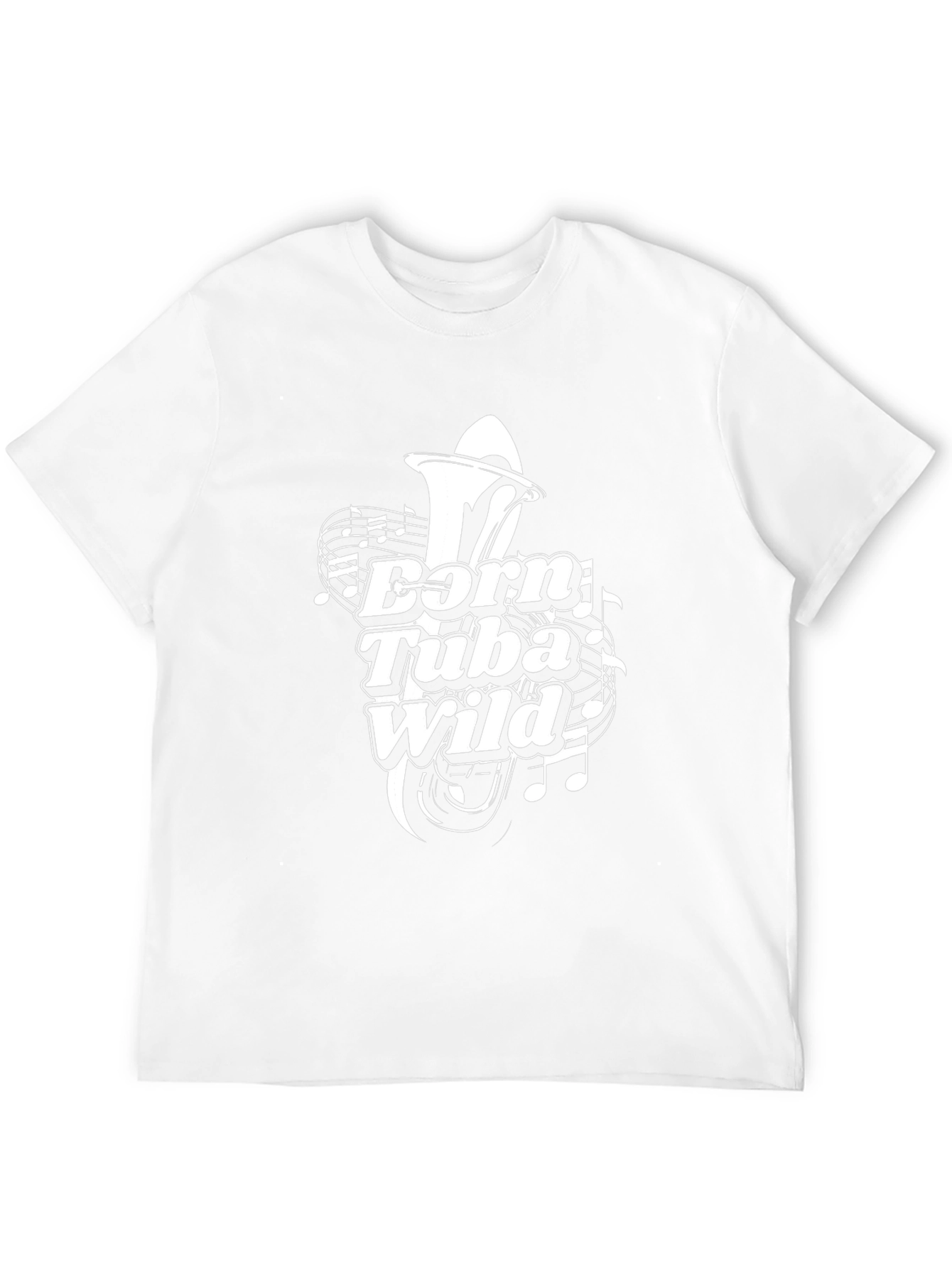 Born Tuba Wild Black T-Shirt Music Band Tee