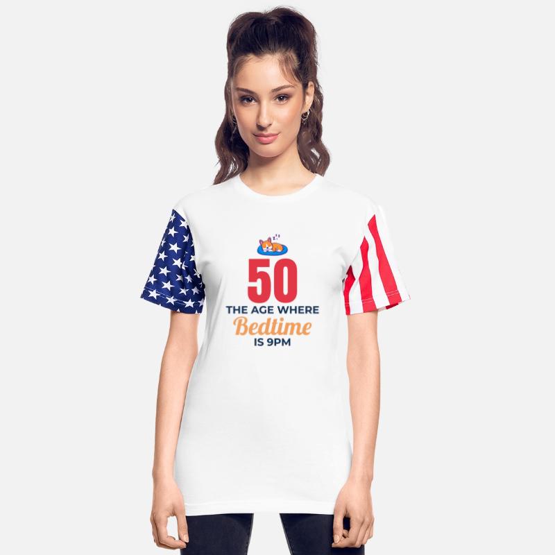 50th Birthday Bedtime 9PM Corgi Funny