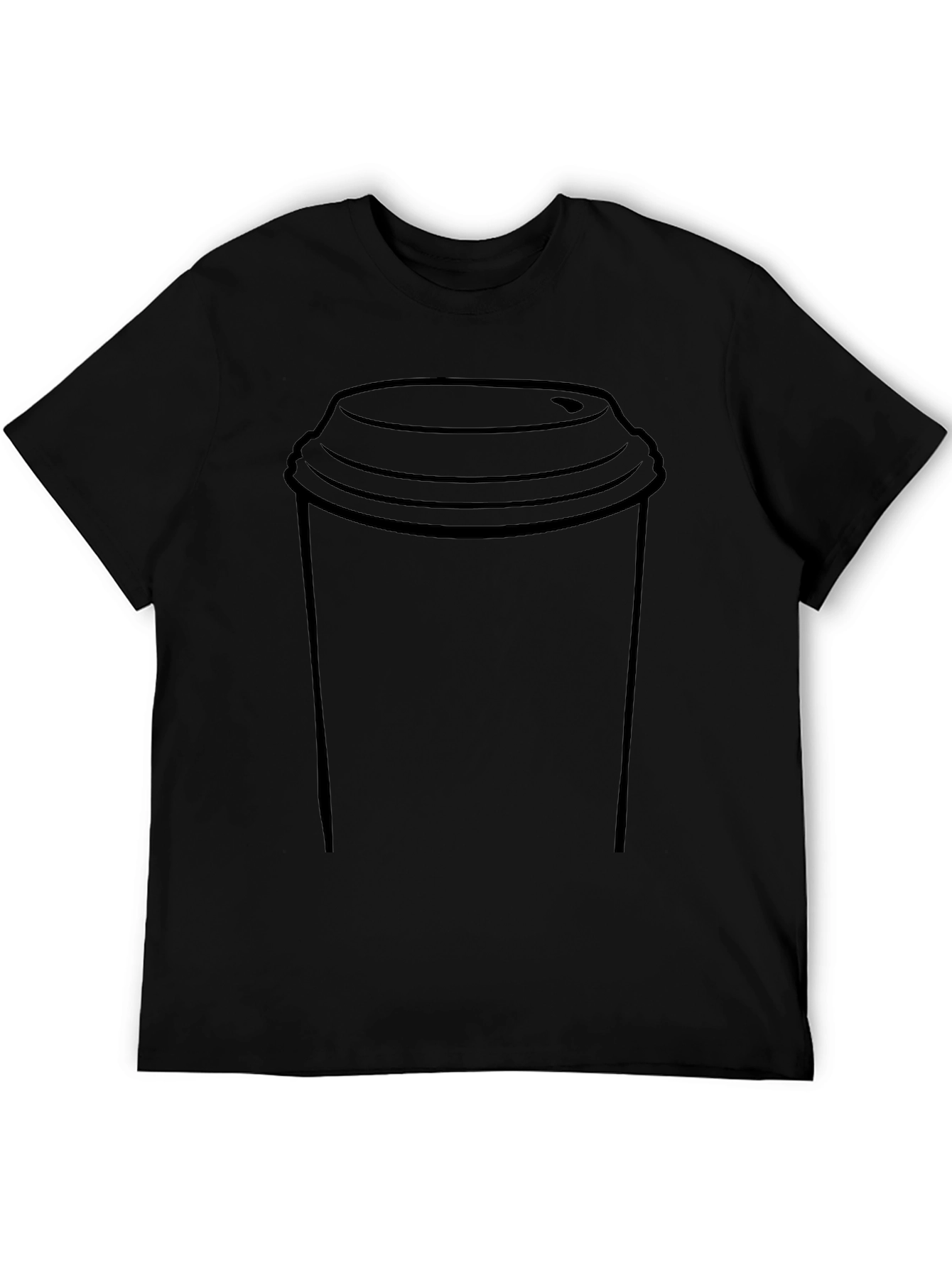 Coffee Cup Graphic Tee - Casual Style
