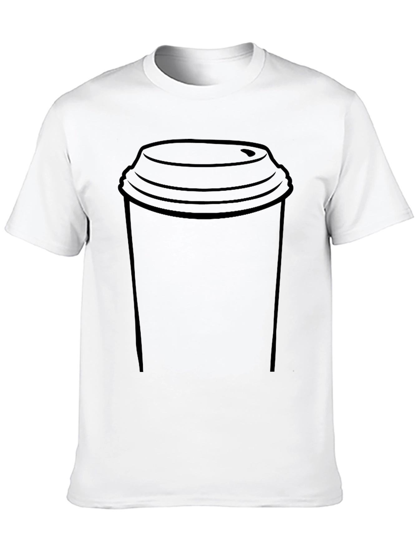 Coffee Cup Graphic Tee - Casual Style