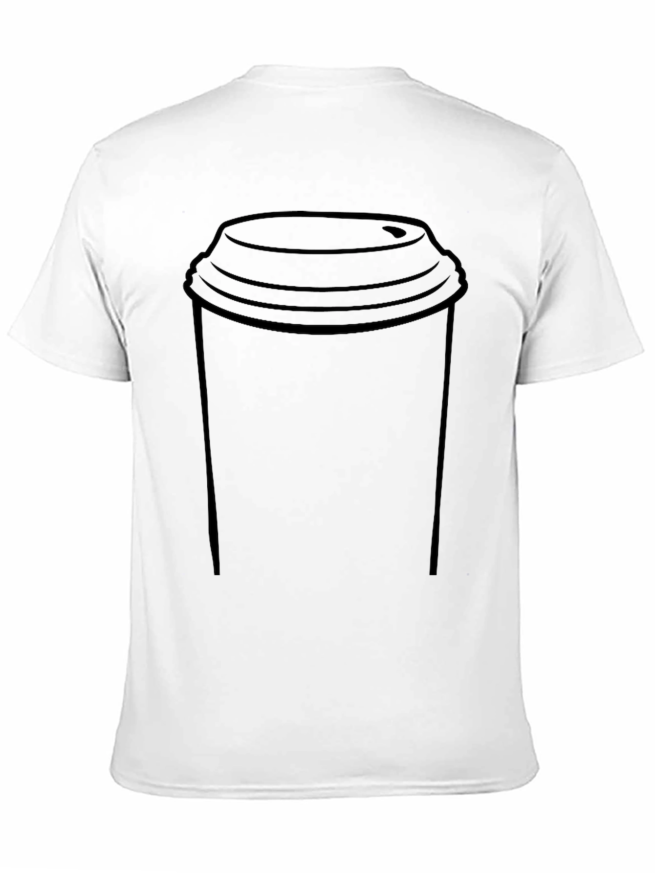 Coffee Cup Graphic Tee - Casual Style