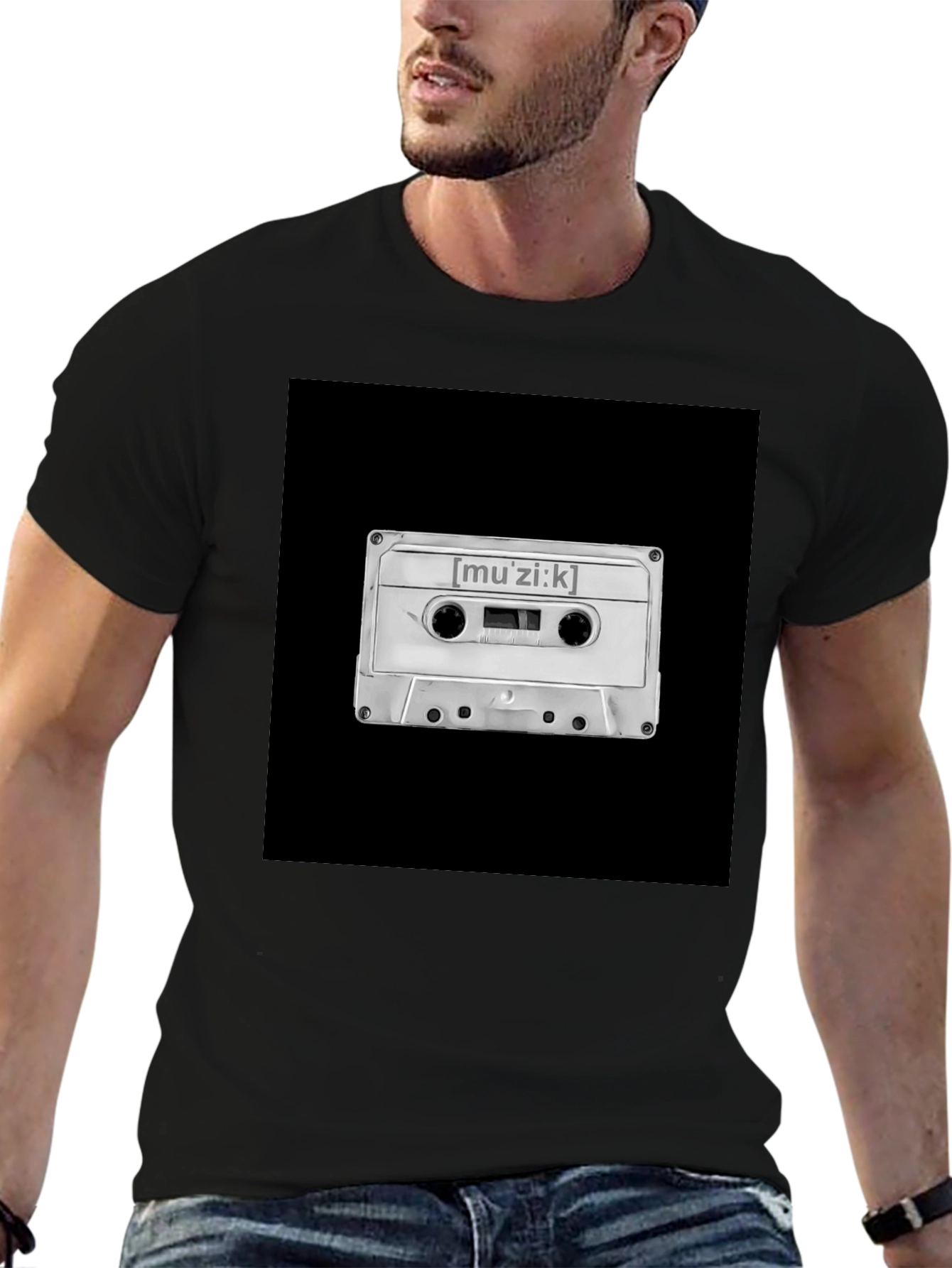 Retro Muzi:k Cassette Graphic T-Shirt