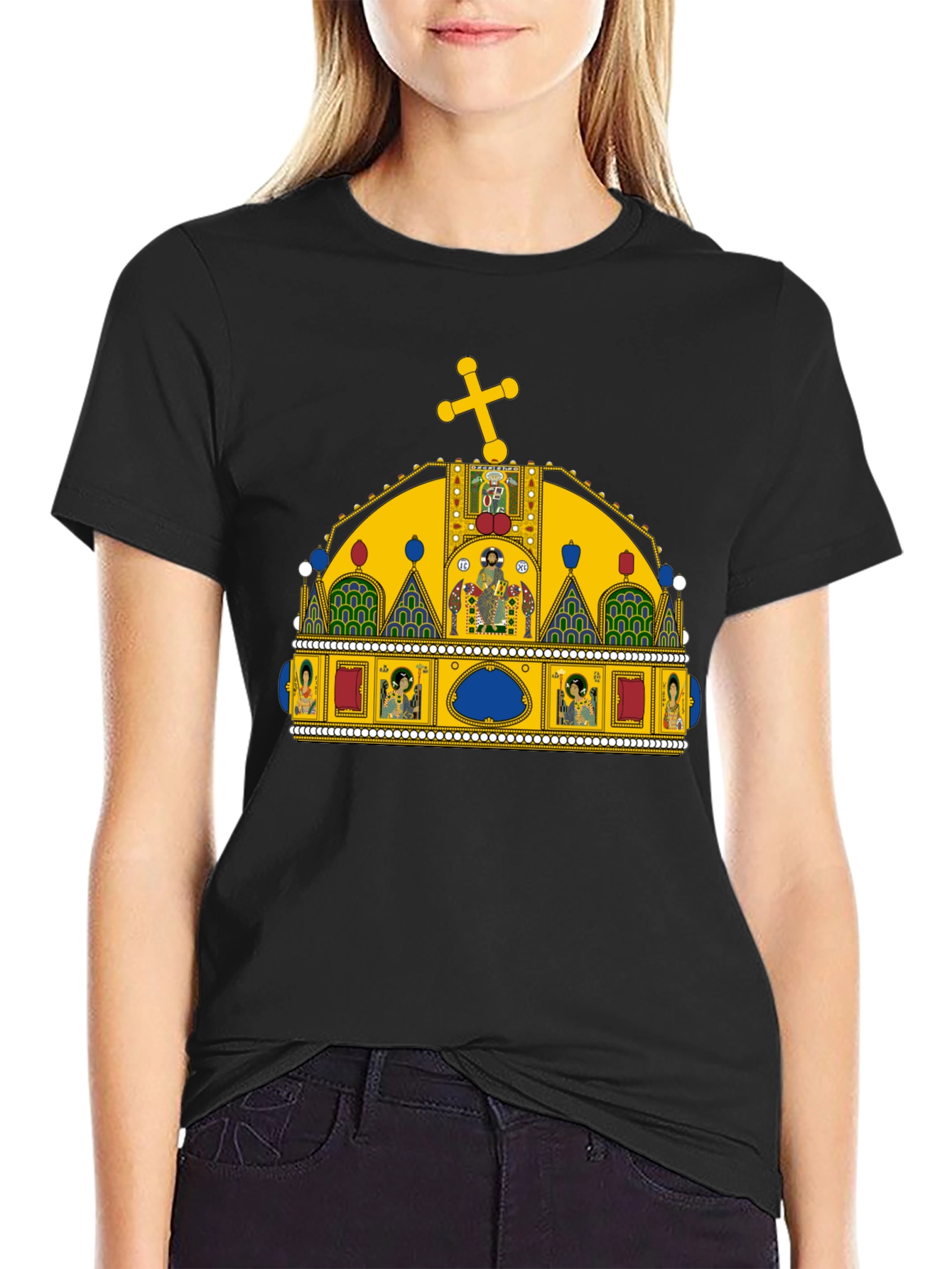 Crown Graphic Tee - Black