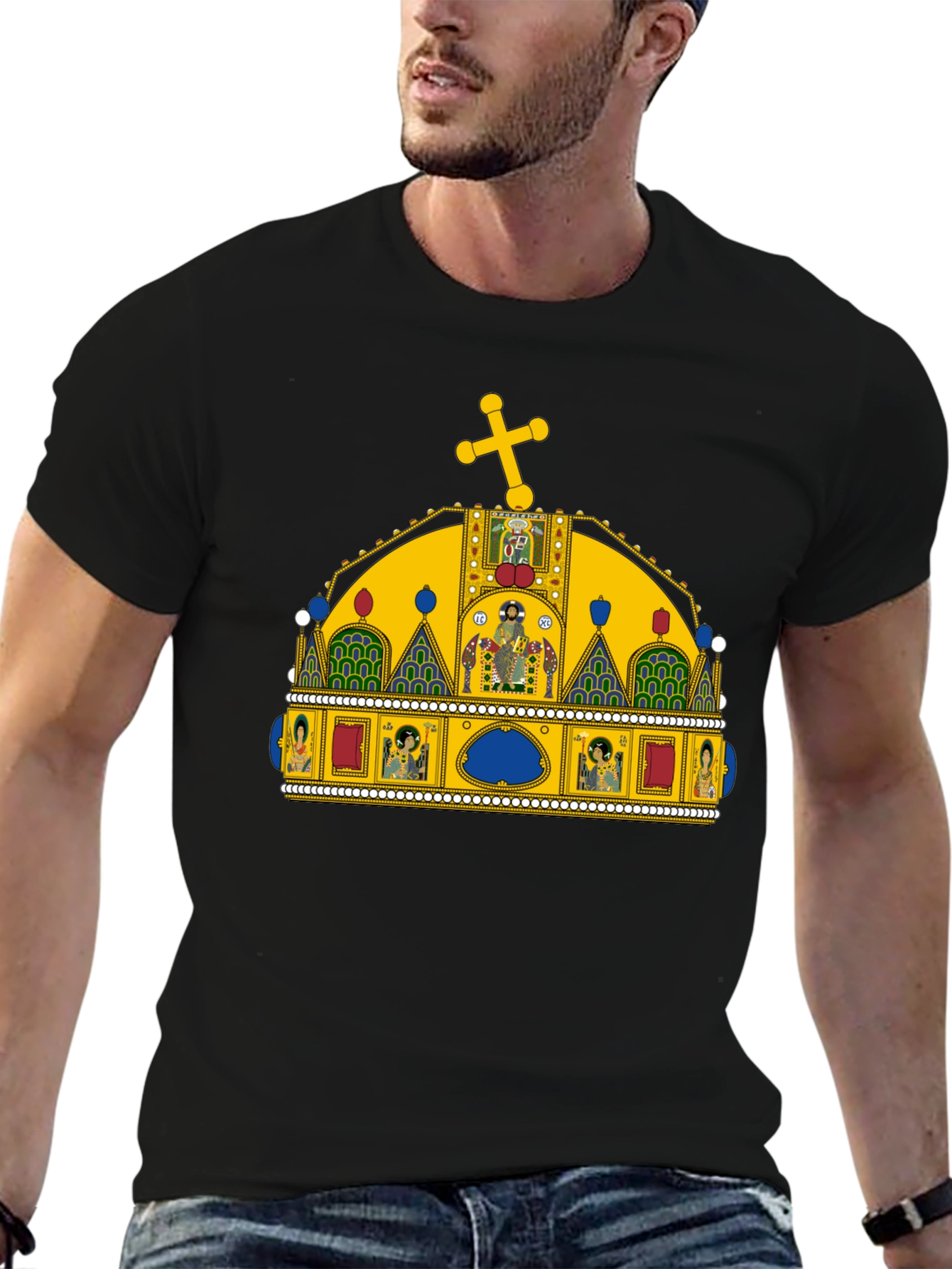 Crown Graphic Tee - Black