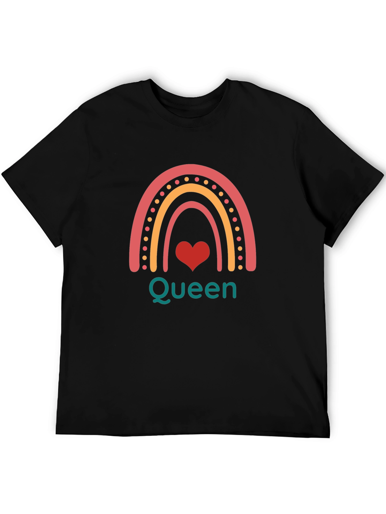 Queen Rainbow Graphic Tee - Trendy Casual Wear