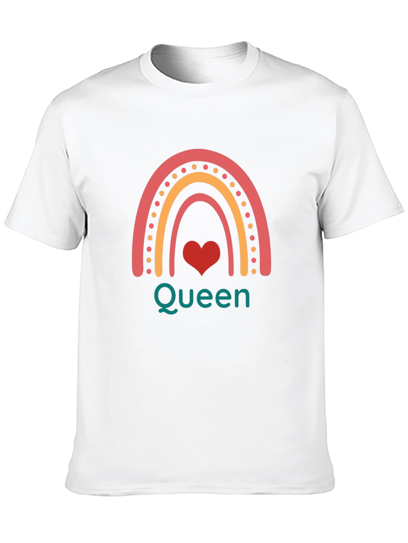 Queen Rainbow Graphic Tee - Trendy Casual Wear