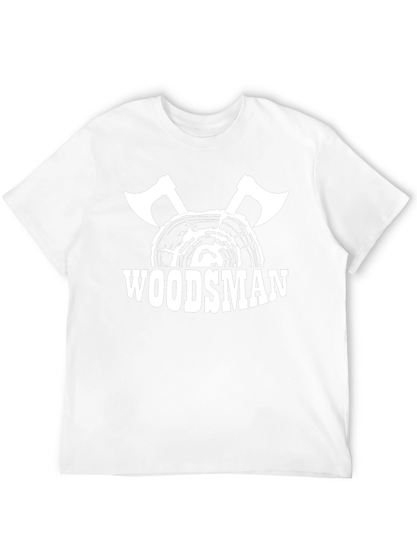 Woodsman Graphic T-Shirt - Axe & Tree Ring Design