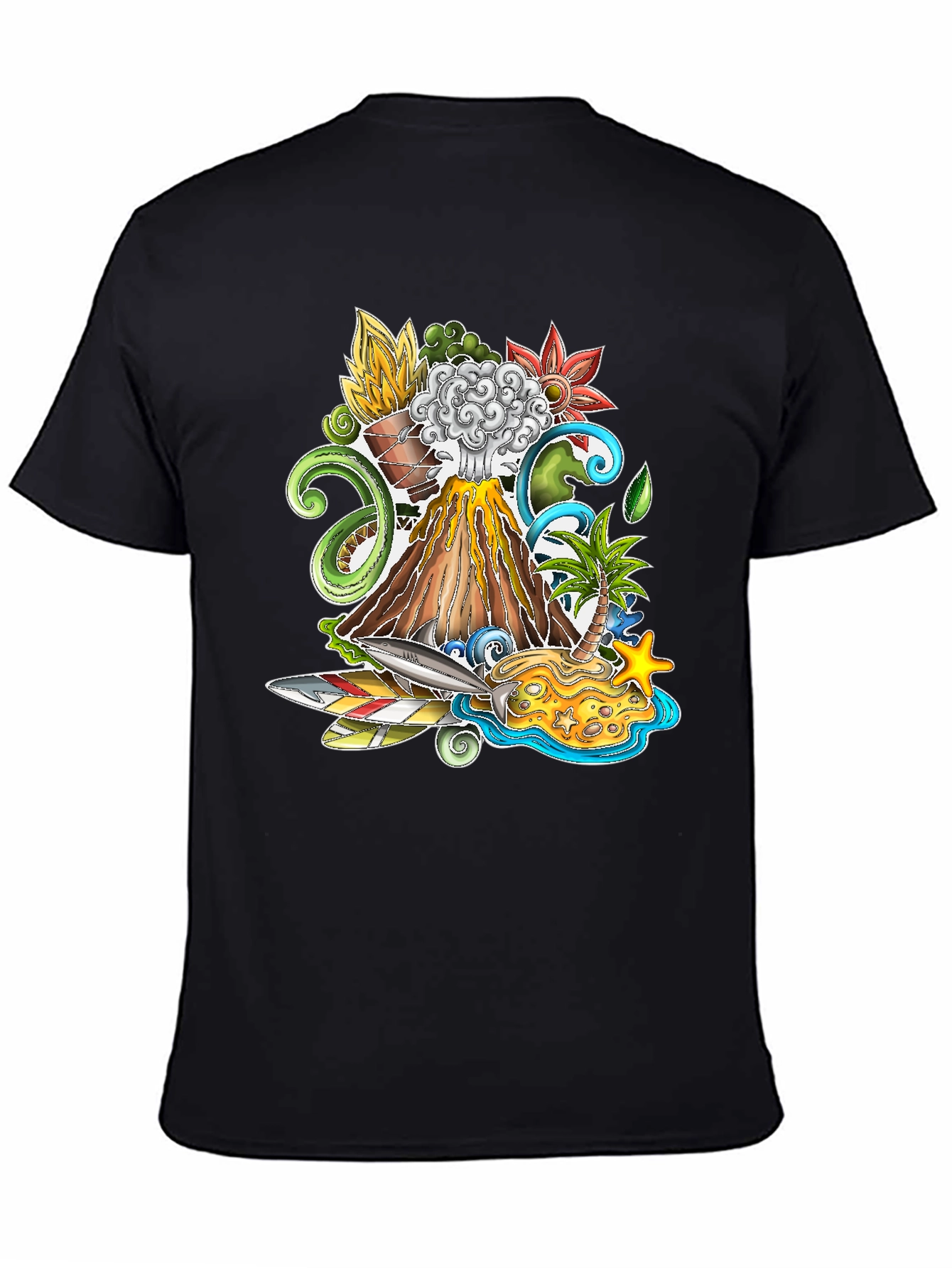 Volcano Island Graphic T-Shirt