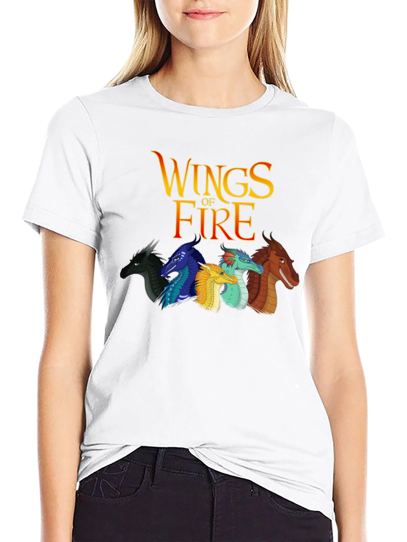 Wings of Fire Graphic Tee - Black Cotton Shirt
