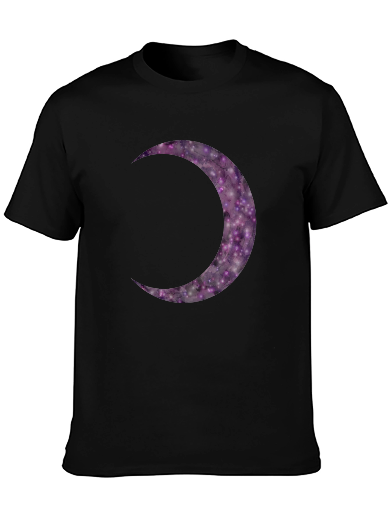 Cosmic Crescent Moon Graphic Tee