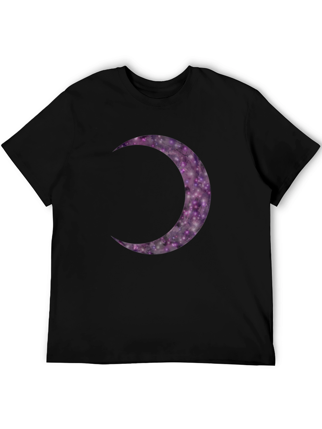 Cosmic Crescent Moon Graphic Tee