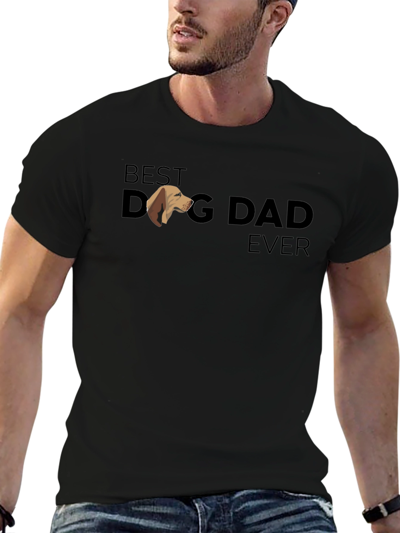 Best Dog Dad Ever T-Shirt - Black