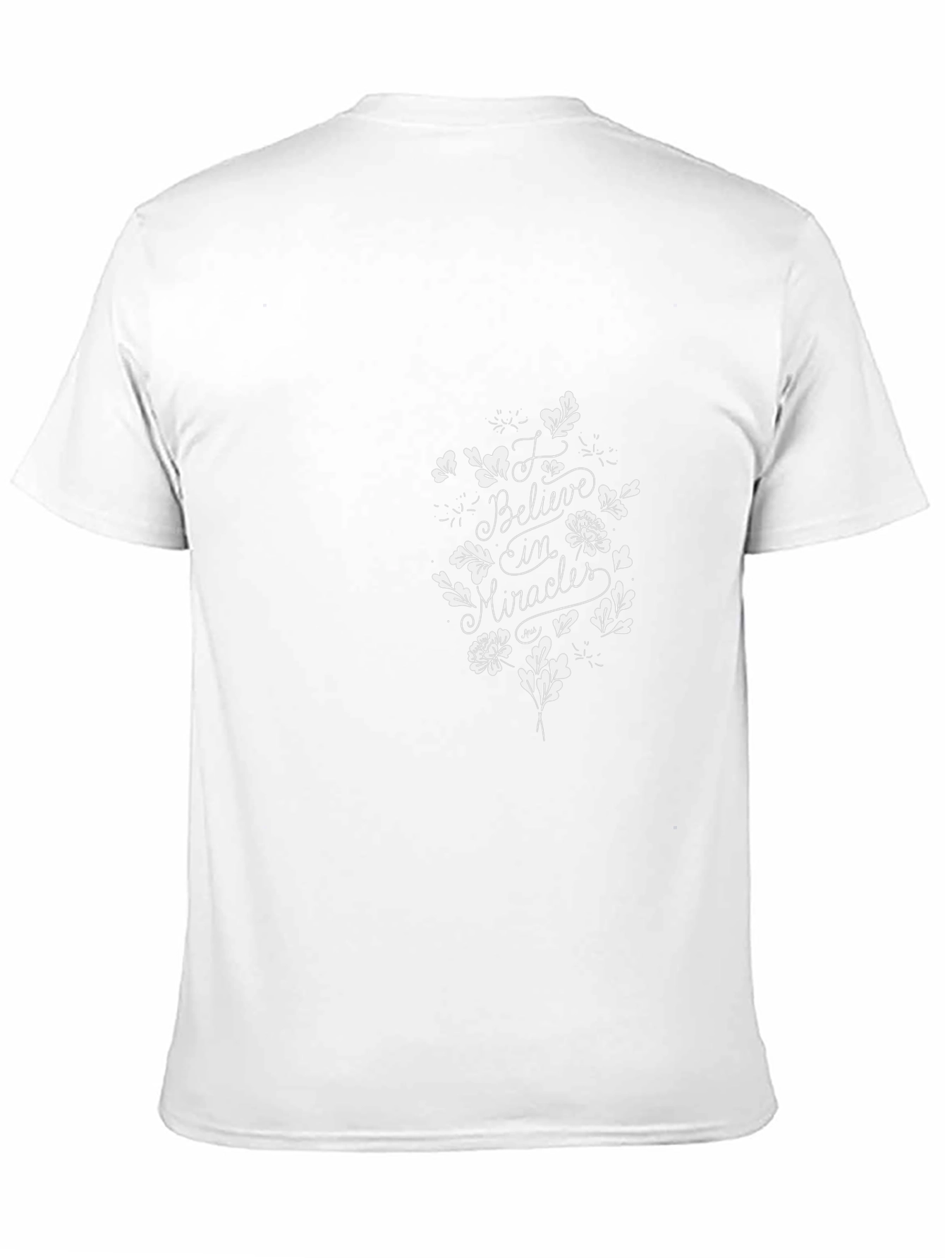 Believe in Miracles Graphic Black T-Shirt