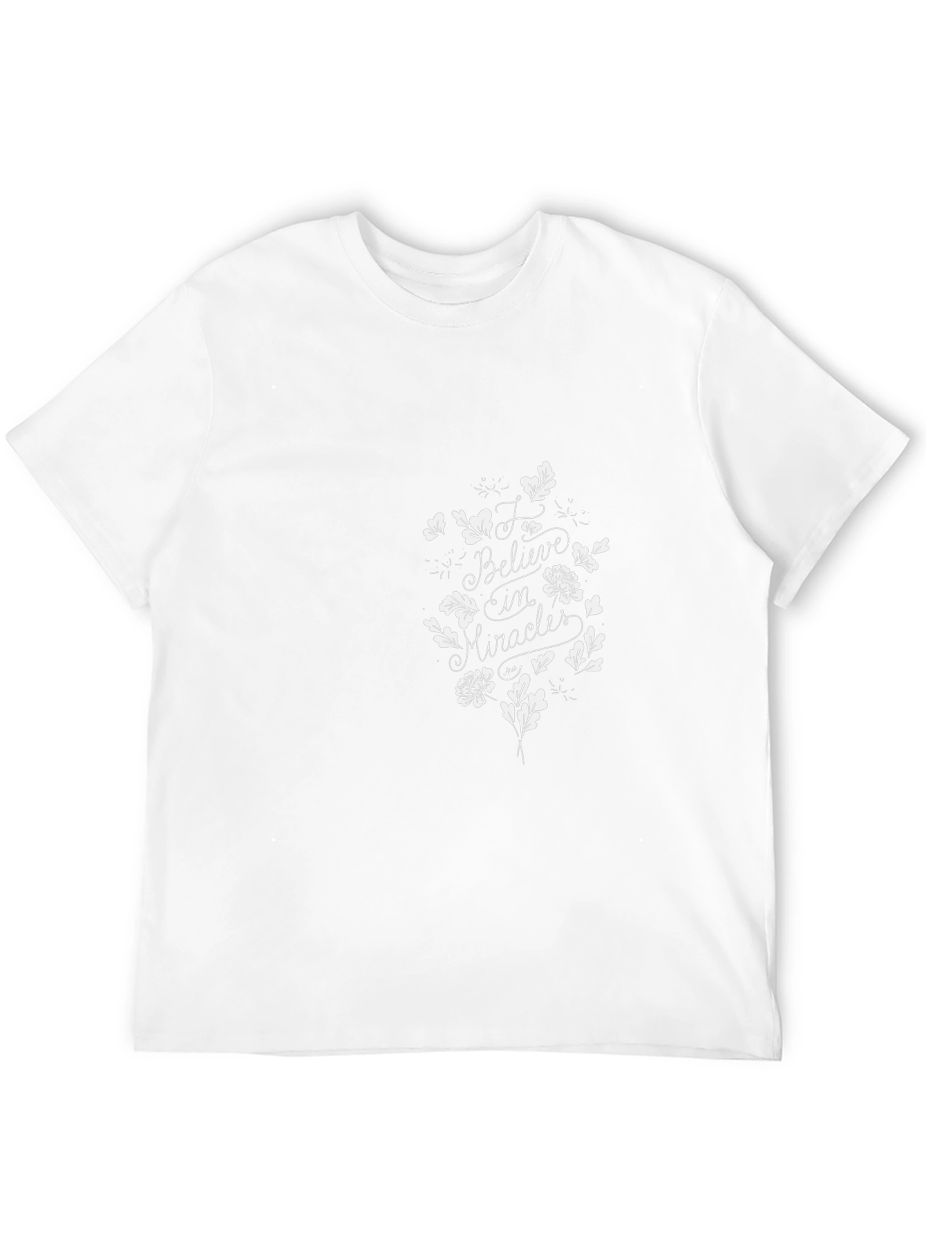 Believe in Miracles Graphic Black T-Shirt