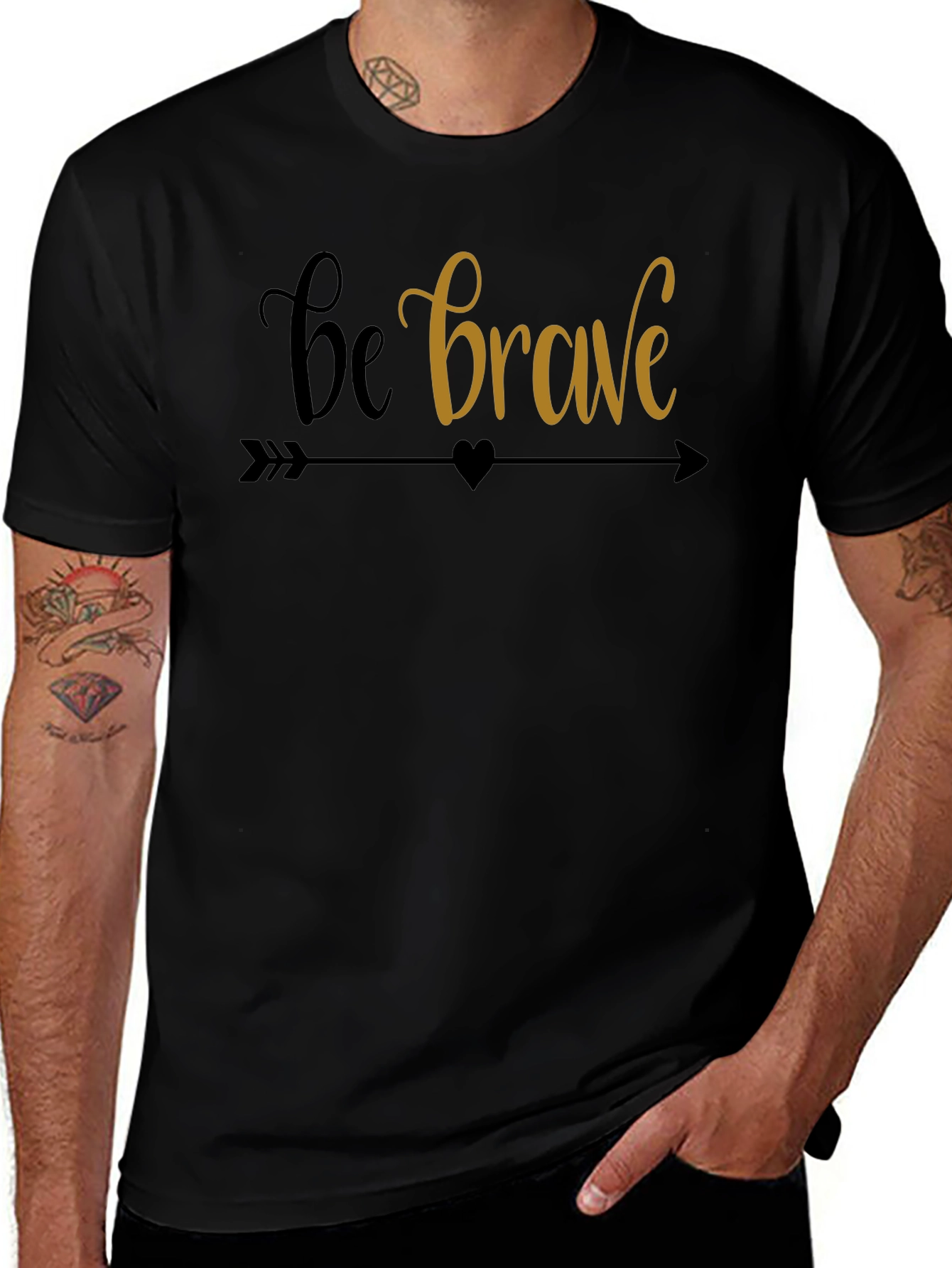 Be Brave Graphic Tee - Motivational T-Shirt