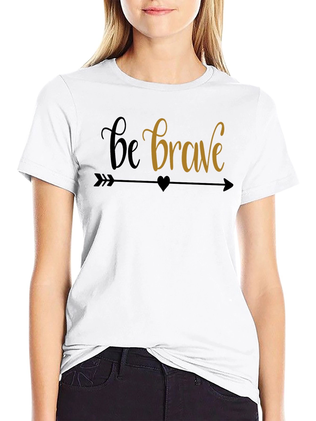 Be Brave Graphic Tee - Motivational T-Shirt
