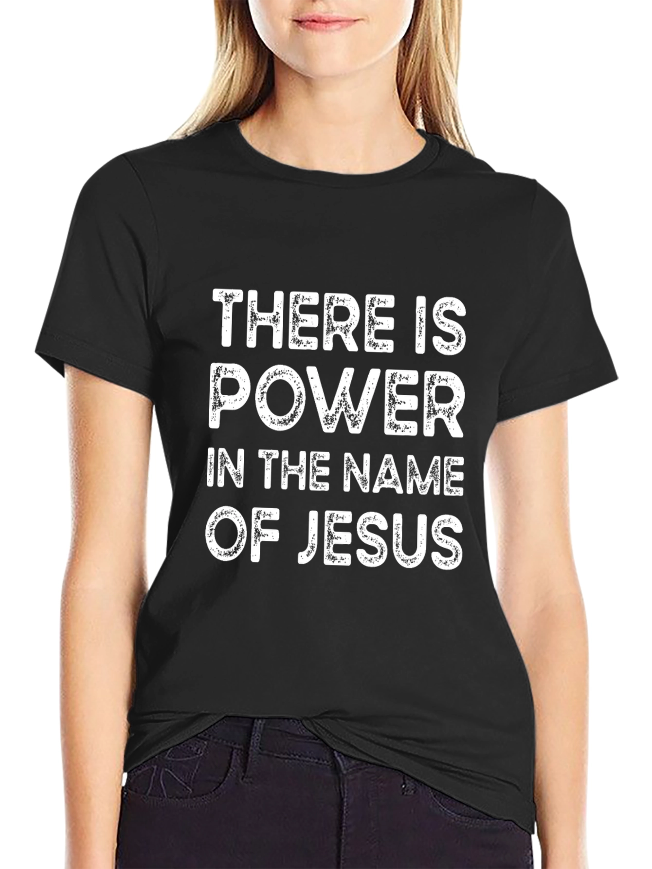 Power in the Name of Jesus Black T-Shirt