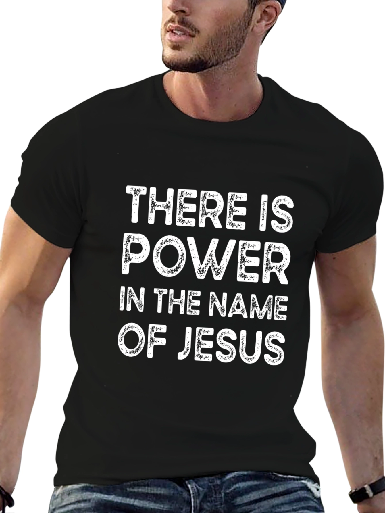 Power in the Name of Jesus Black T-Shirt
