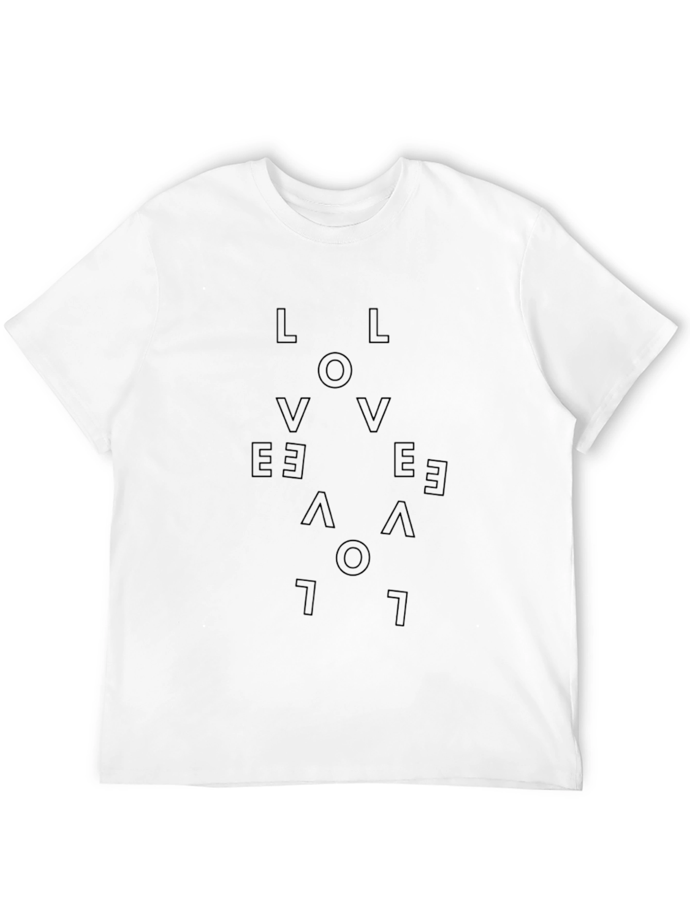 LOVE Graphic Print Black T-Shirt