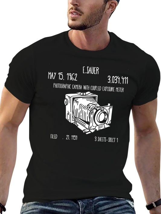 Vintage Camera Patent T-Shirt