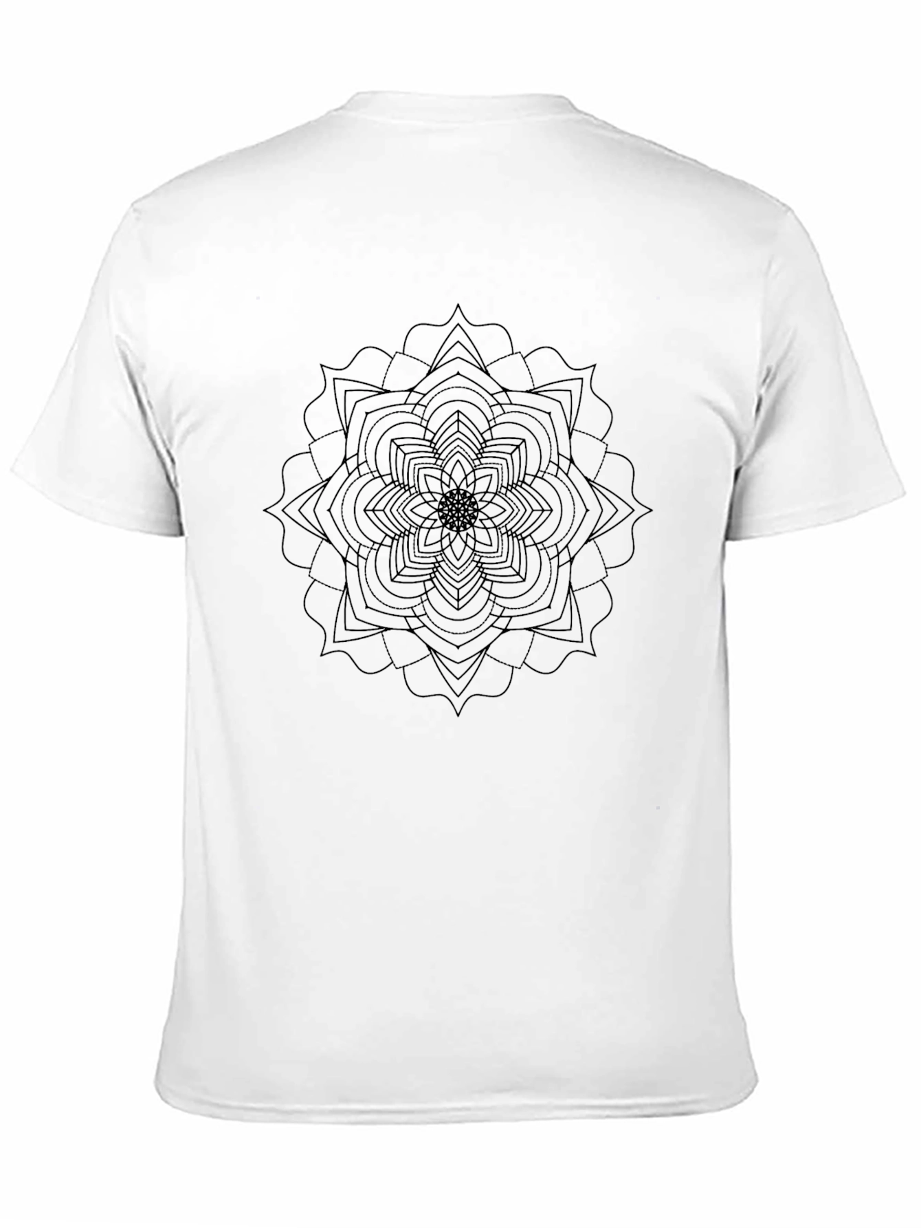 Black Mandala Graphic Tee - Stylish & Comfortable