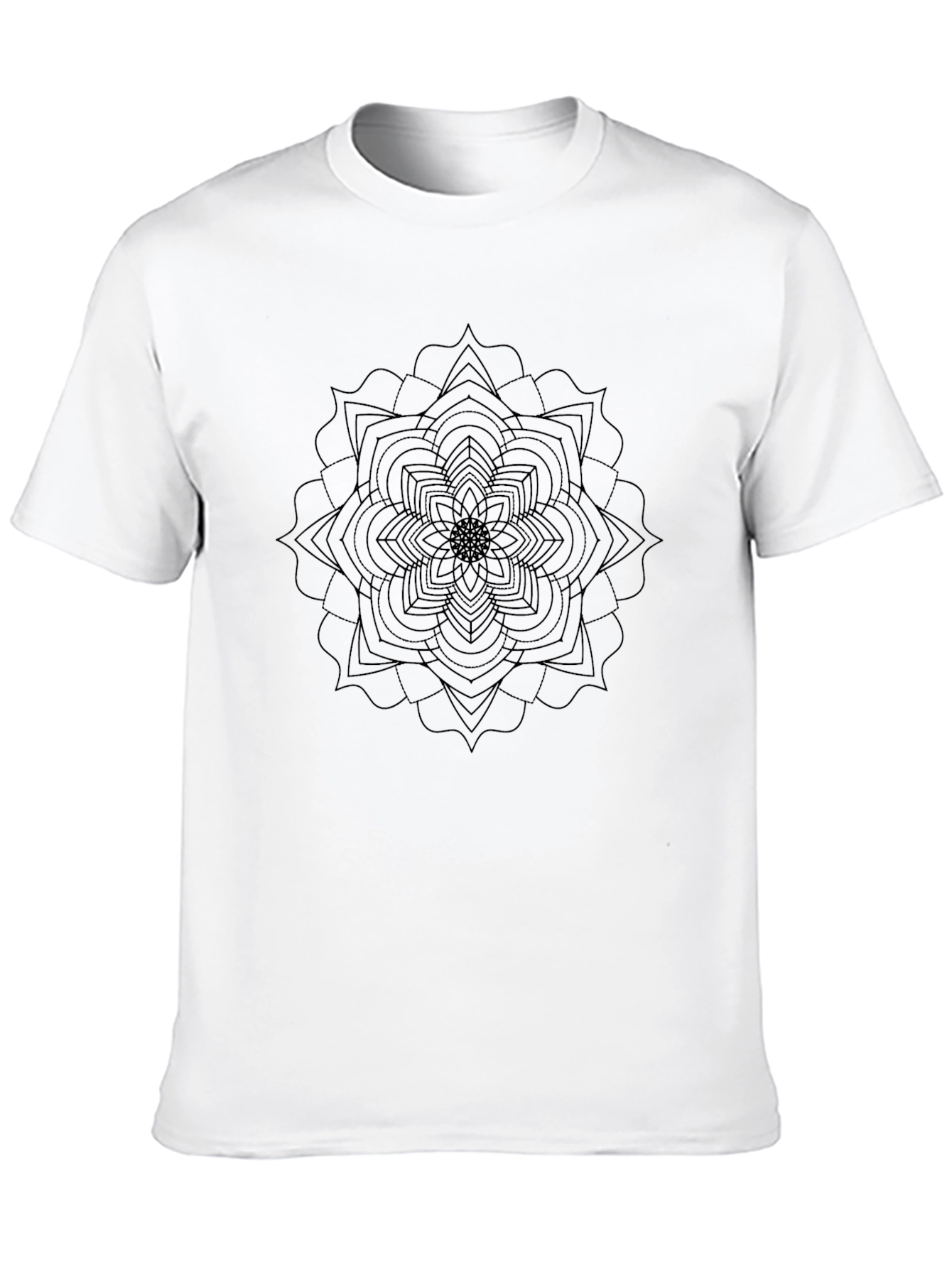 Black Mandala Graphic Tee - Stylish & Comfortable