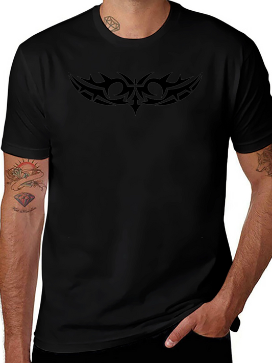 Tribal Tattoo Style Black T-Shirt
