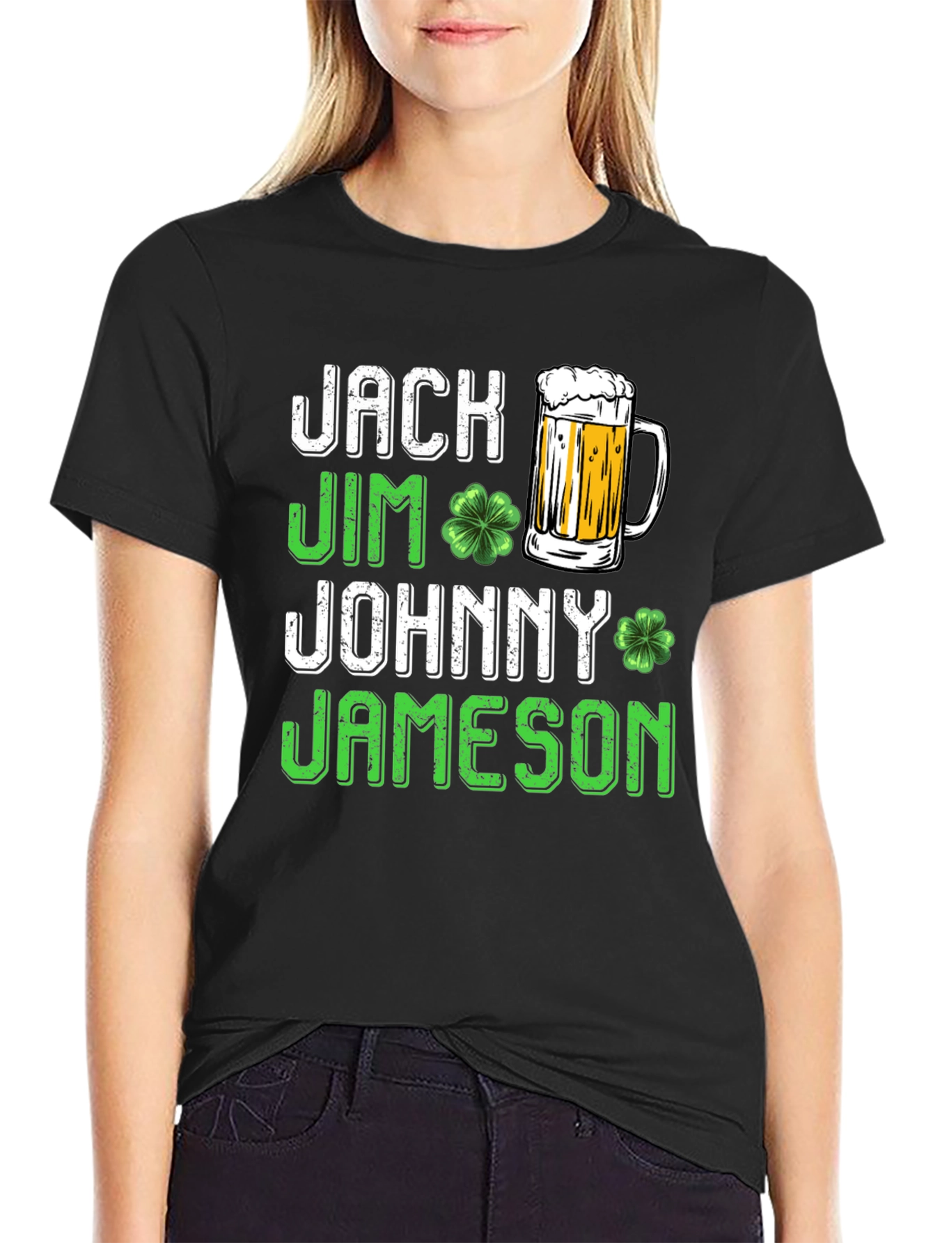St. Patricks Day Beer T-Shirt Jack Jim Johnny Jameson