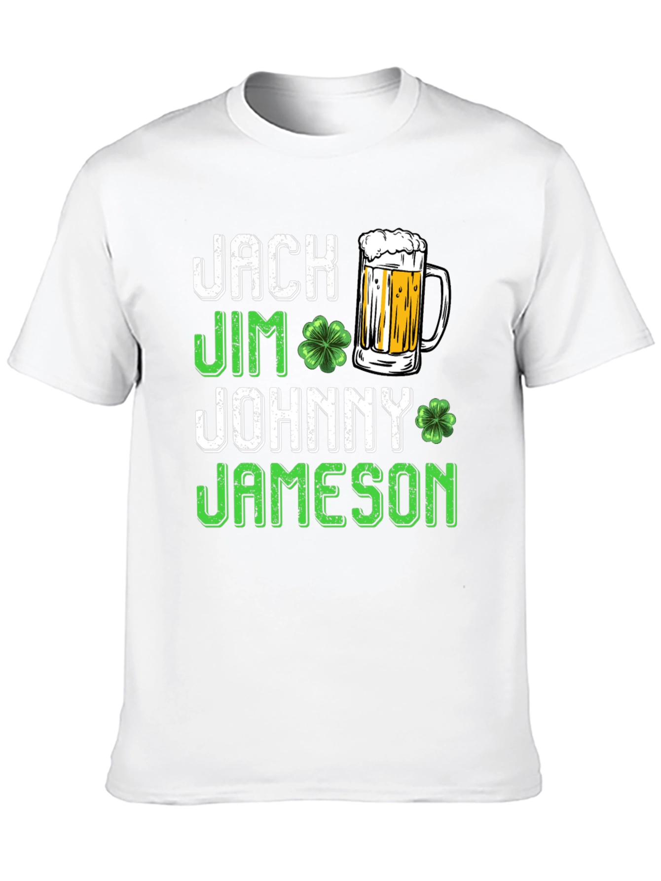 St. Patricks Day Beer T-Shirt Jack Jim Johnny Jameson
