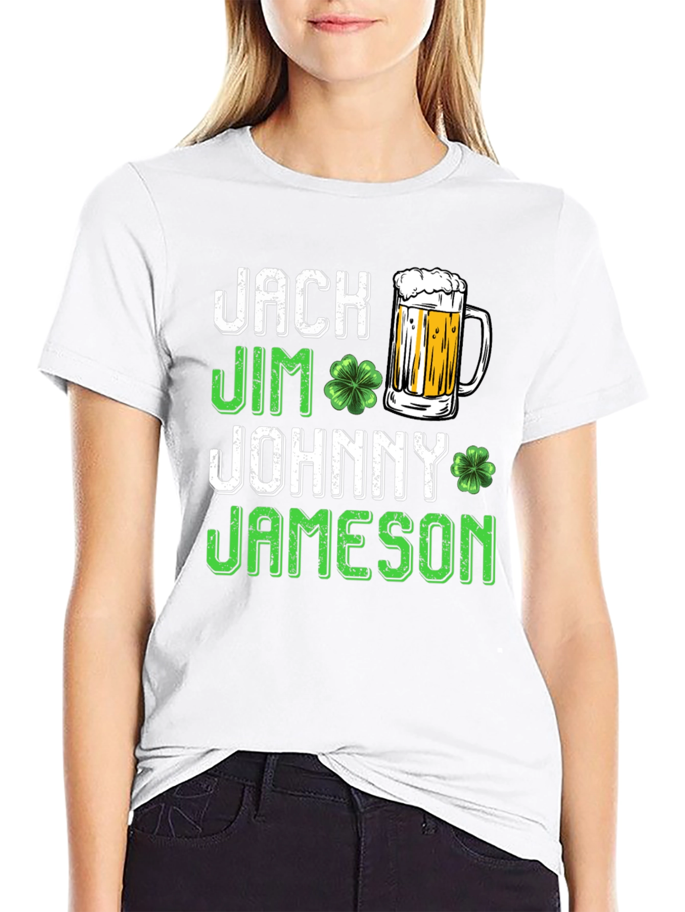St. Patricks Day Beer T-Shirt Jack Jim Johnny Jameson