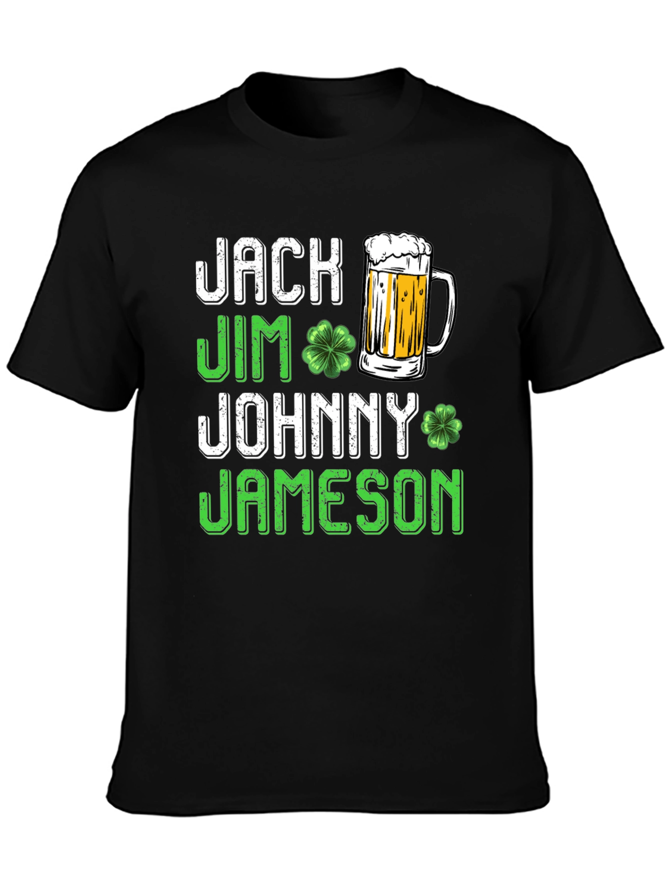 St. Patricks Day Beer T-Shirt Jack Jim Johnny Jameson
