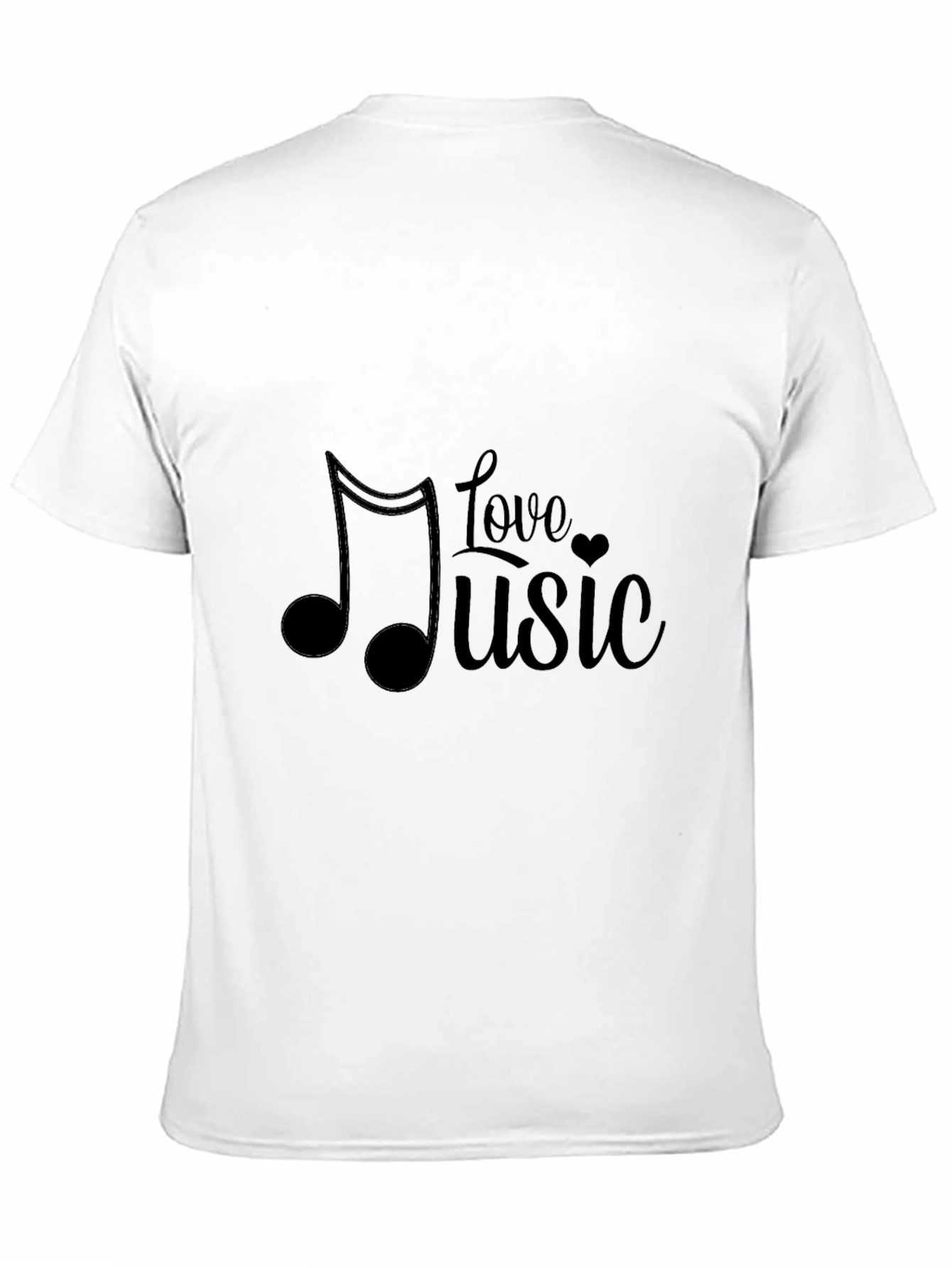 Love Music Black T-Shirt - Stylish Graphic Tee