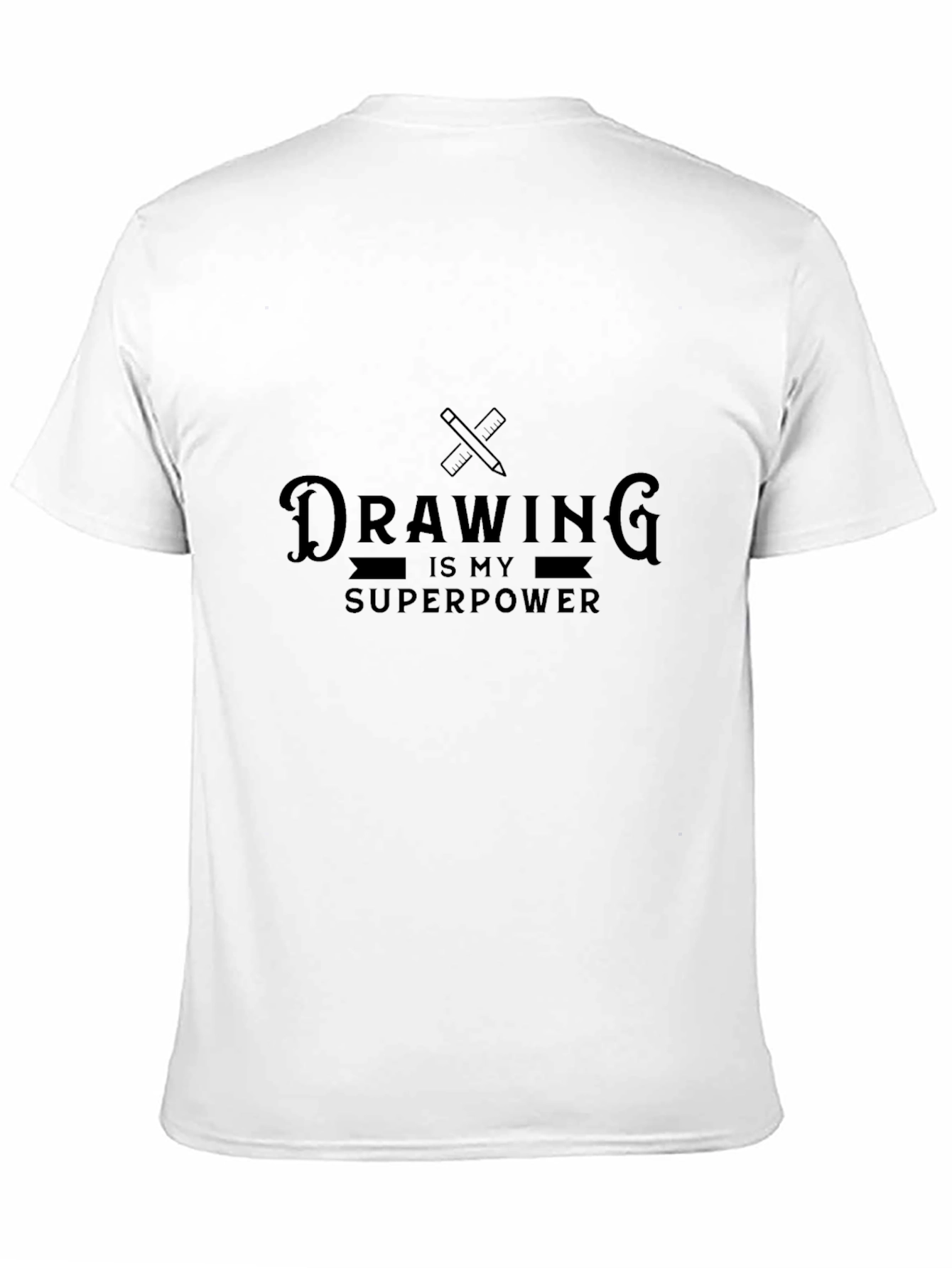 Drawing is My Superpower Black T-Shirt