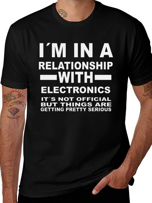 Electronics Relationship Graphic Tee - Funny Geek Shirt