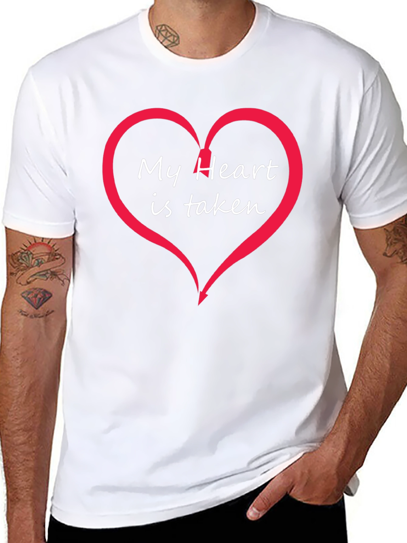 My Heart Is Taken T-Shirt - Romantic Graphic Tee